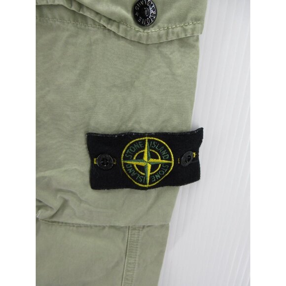 Stone Island Pants 30 Cargo Slim Straight Khakis Canvas Compass 30X31 - Picture 3 of 12